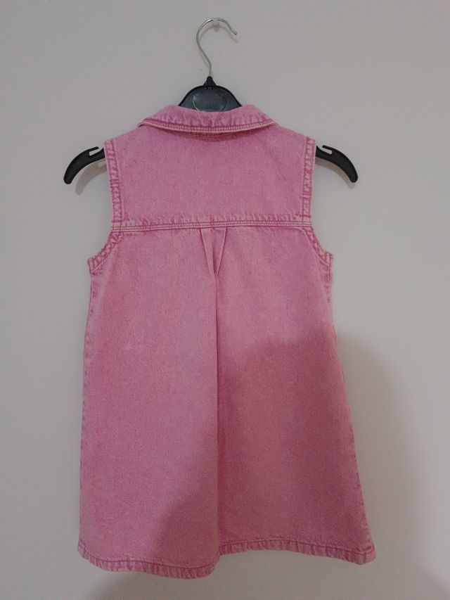 Vestido vaquero Zara niña rosa