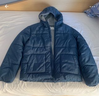 Abrigo acolchado azul talla 14 años
