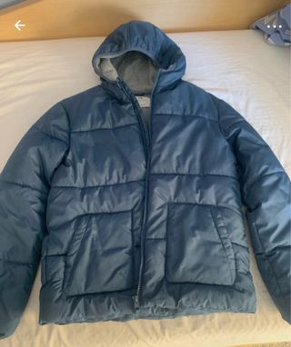 Abrigo acolchado azul talla 14 años