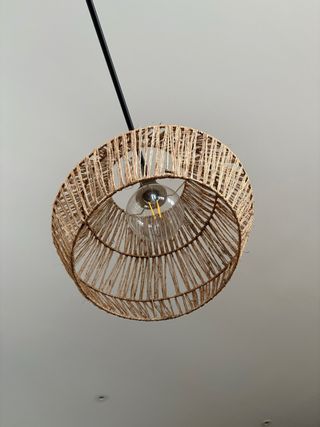 Lámpara Arco Ikea pantalla Jute Bombilla incluida