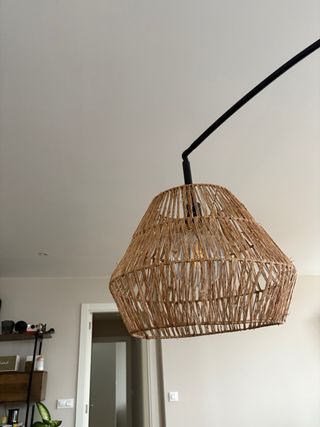 Lámpara Arco Ikea pantalla Jute Bombilla incluida