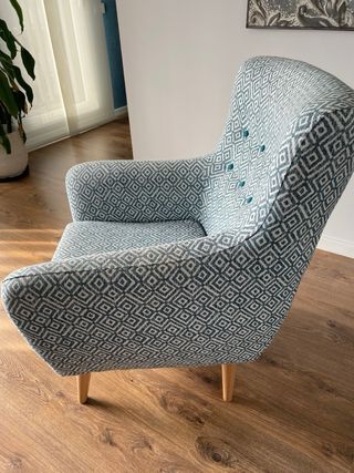 Sillón individual estilo nórdico