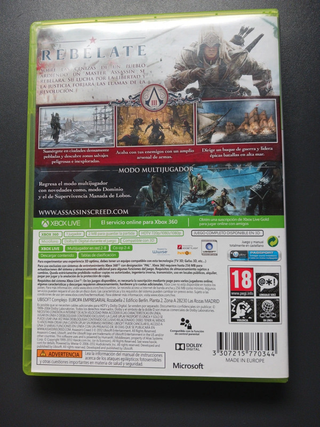 Assassin's Creed III Xbox 360 Classics