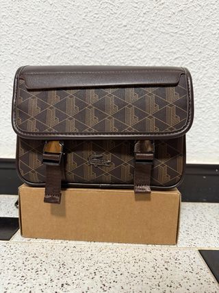 Bandolera Lacoste Marrón Monograma