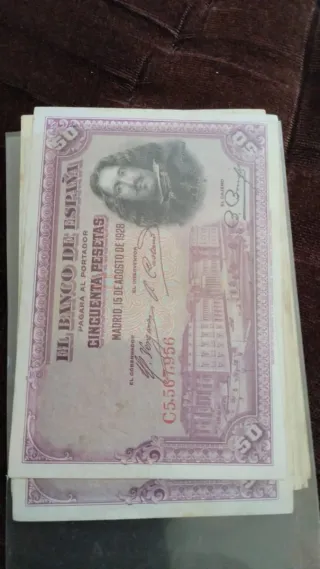 Lote 50 Pesetas 1928 Banco de España