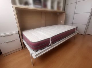 Cama Abatible Horizontal con Colchón