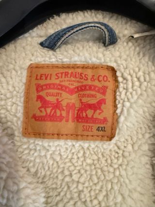 Chaqueta Levi's 4XL vaquera forrada