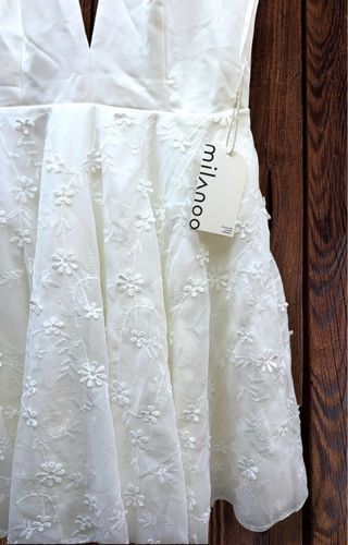 Vestido de Novia Corto Encaje Floral