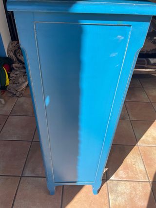 Sinfonista blu in legno senza spedizioni
