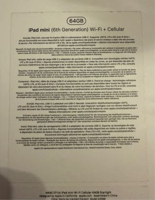 iPad mini (6a generazione) Wi-Fi + cellulare