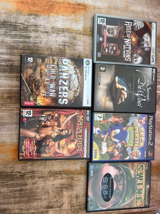 Lote 6 Videojuegos PC y PS2