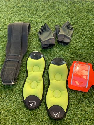 Pack: Pesas de tobillo, Guantes y Brazalet