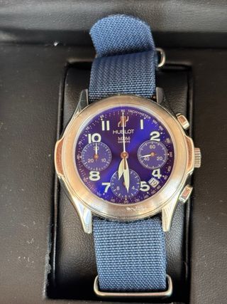 Hublot Elegance Chrono Esfera Azul