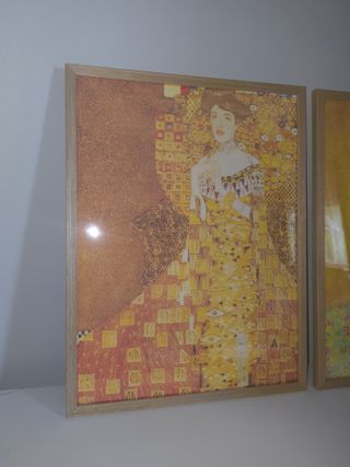 2Pz Stampa su tela - Quadro Klimt con cornice