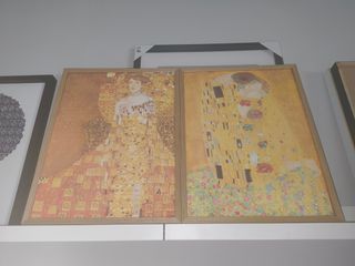 2Pz Stampa su tela - Quadro Klimt con cornice