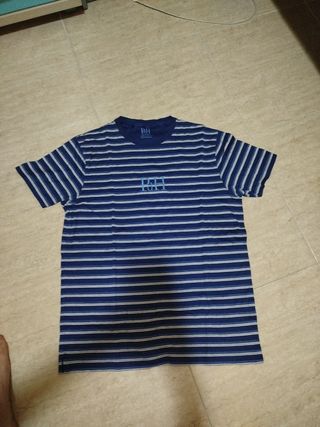 Camiseta PdH rayas azul y blanco