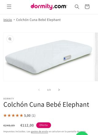 Cuna colecho bebé 0-3 años
