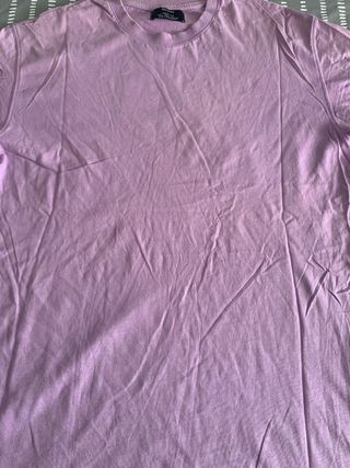 Camiseta básica manga corta morada