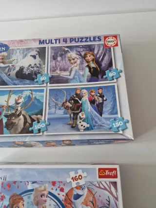 Pack 2 Puzzles Frozen Educa y Trefl