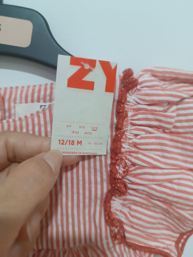 Jesusito bebé rayasrojas y blancas