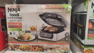 Ninja Foodi Pro 5 en 1 sonda inteligente integrada y tecnolog?a cicl?nica para interiores, freidora de aire, asado, hornear, deshidratar (A 並行輸入品 : Ninja Foodi Pro 5-in-1 Indoor Integrated Smart Probe