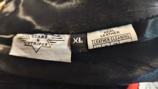 Chaleco flecos Stars & Stripes negro Talla L