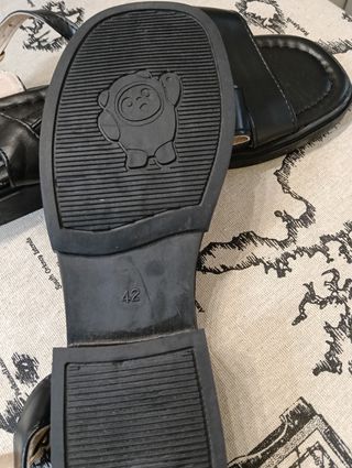 Sandalias negras mujer