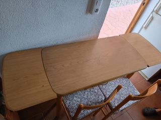 Mesa de cocina extensible madera