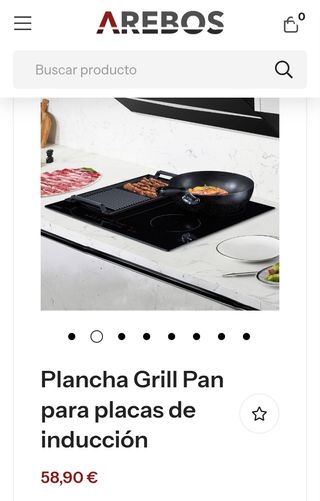 Plancha Grill Pan para placas de inducción