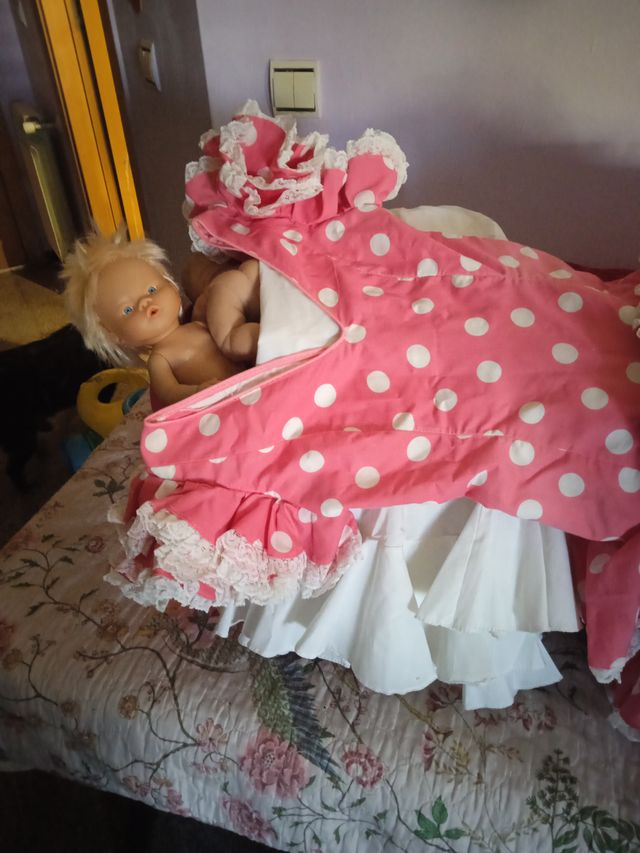 Traje Sevillana Hecho a Mano Talla 38