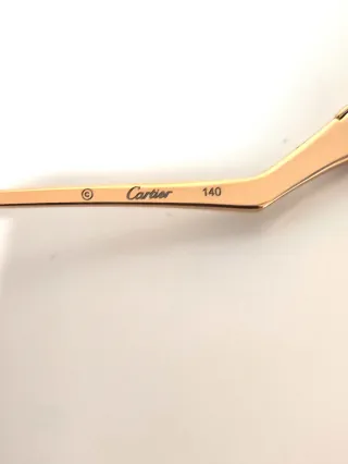 Gafas Cartier Azules y Doradas