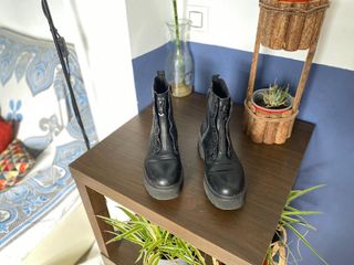 Botas negras caña alta talla 40