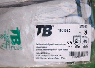 10 guantes talla 9 y 6 talla 10 