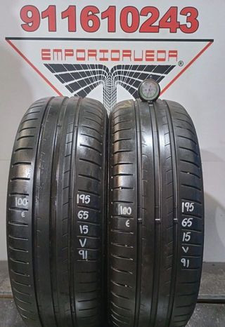 195 65 15 V GOODYEAR RUEDA AL 90% VIDA UTIL