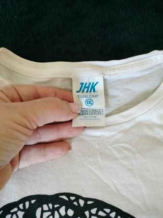 Camiseta flamenca mujer blanca