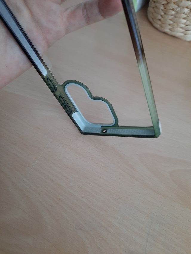 Funda Samsung Galaxy S23 Ultra Transparente y verd