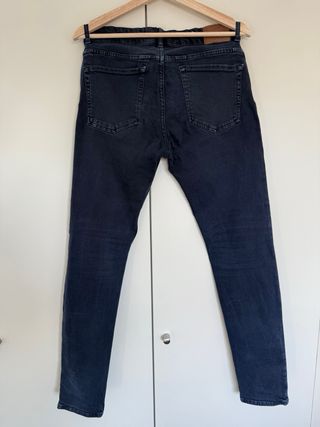 Pantalón vaquero azul marino Mango Talla M