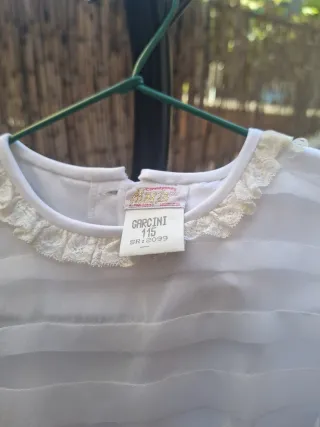 Vestido de comunión niña blanco