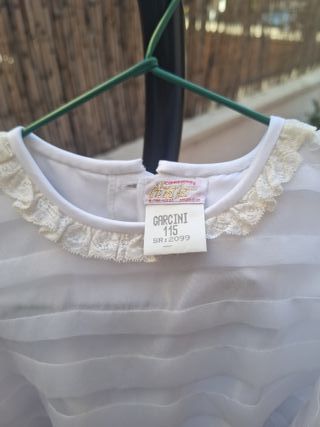 Vestido de comunión niña blanco