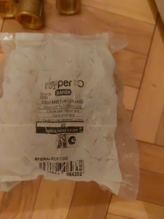 Codo base fijación 20 y 16 - 32 unidades