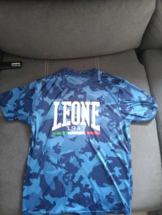Camiseta Leone 1947 Boxeo Camuflaje Azul