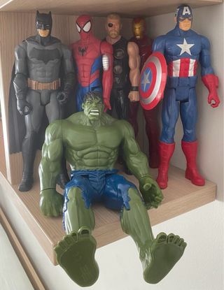 6 Figuras Superhéroes Articulables
