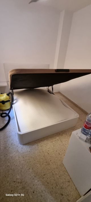 Canape cama 135x190 Beige/Blanco