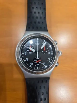 Orologio cronografo Swatch Irony Chrono nero