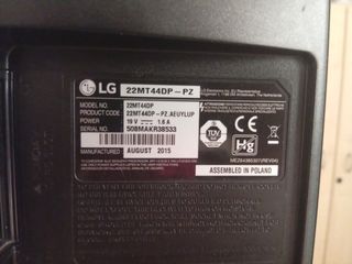 Monitor LG IPS LED Negro