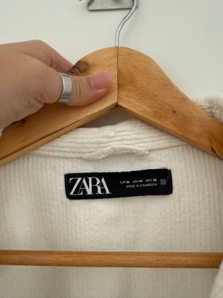 Chaqueta
 Blanca Corduroy Oversize