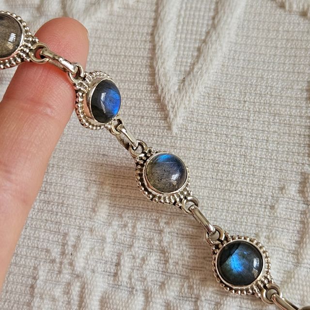 Pulsera Plata 925 con Labradorita