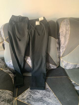 Pantalón de vestir a rayas hombre Talla L