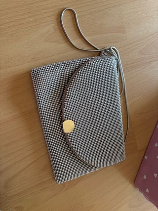 Bolso de fiesta plateado y dorado