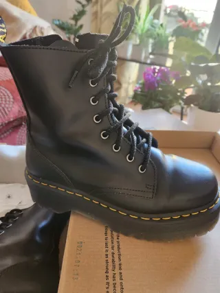 Botas Dr. Martens Plataforma Negras Talla 40